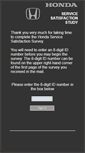 Mobile Screenshot of hondaservice.surveynetwork.com